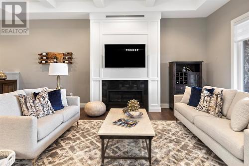 7448 Silverleaf Lane, Lasalle, ON - Indoor Photo Showing Living Room With Fireplace