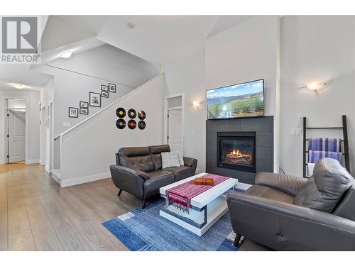 14395 Herron Road Unit# 108, Summerland, BC - Indoor Photo Showing Living Room With Fireplace