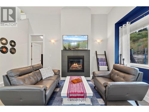 14395 Herron Road Unit# 108, Summerland, BC - Indoor Photo Showing Living Room With Fireplace