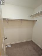 Walk in closet with dark colored carpet - 