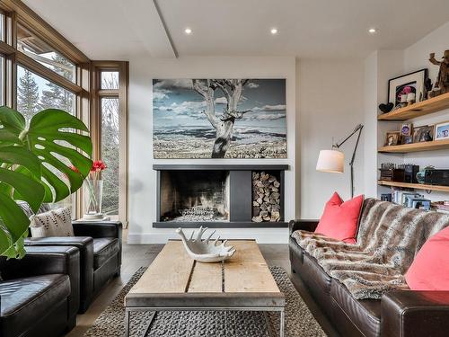 Salon - 397 Ch. Des Verdier, Saint-Adolphe-D'Howard, QC - Indoor Photo Showing Living Room With Fireplace