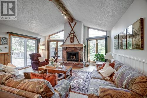 8672 Poplar Sideroad, Clearview, ON - Indoor Photo Showing Living Room With Fireplace