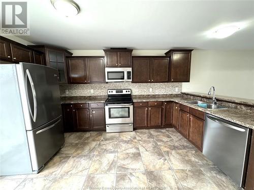 11918 Boulder Crescent, Windsor, ON - Indoor Photo Showing Kitchen With Stainless Steel Kitchen With Double Sink