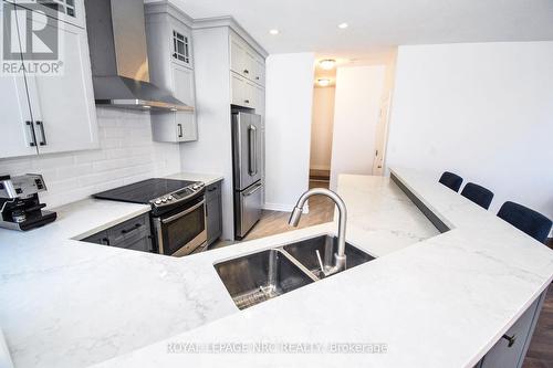 6 Gertrude Street, St. Catharines (438 - Port Dalhousie), ON - Indoor Photo Showing Kitchen With Double Sink With Upgraded Kitchen