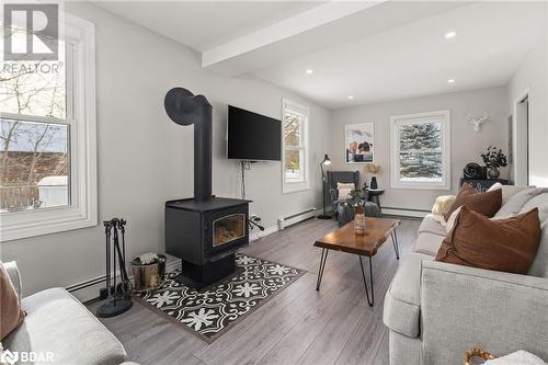 4084 Perth Road, Inverary, ON - Indoor Photo Showing Living Room With Fireplace