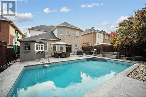 27 Stonebrook Crescent, Halton Hills, ON - Outdoor With In Ground Pool With Deck Patio Veranda With Backyard With Exterior