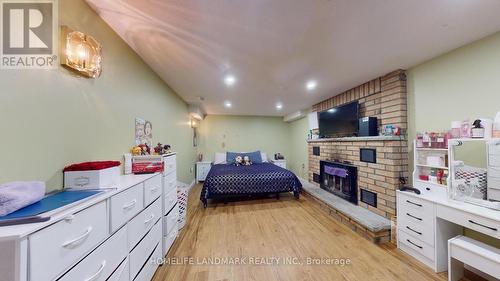 9755 Keele Street, Vaughan, ON - Indoor Photo Showing Bedroom With Fireplace