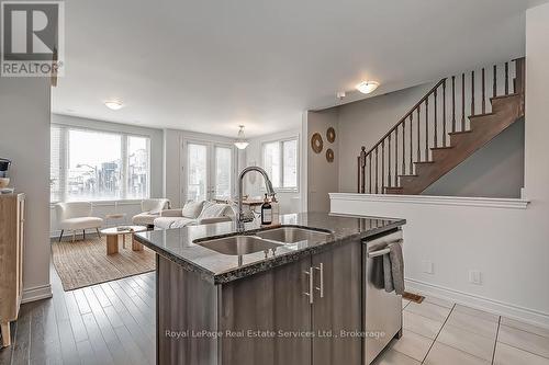 3074 Cascade, Oakville (1010 - Jm Joshua Meadows), ON - Indoor Photo Showing Kitchen With Double Sink With Upgraded Kitchen