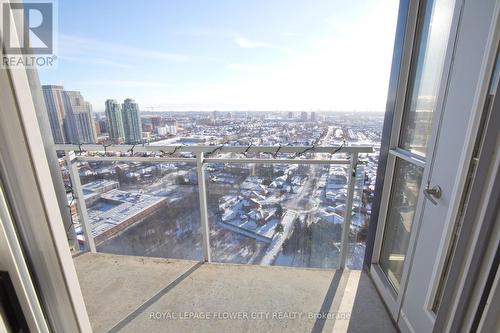 2603 - 223 Webb Drive, Mississauga, ON -  With Balcony With View