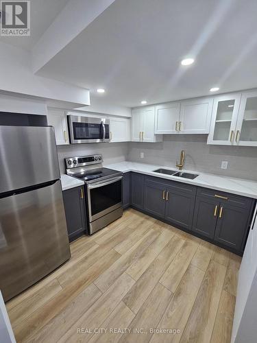 Bsment - 514 Kennedy Circle W, Milton, ON - Indoor Photo Showing Kitchen With Stainless Steel Kitchen With Double Sink