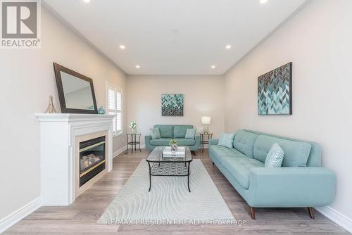 3 Carmel Crescent, Brampton, ON - Indoor Photo Showing Living Room With Fireplace