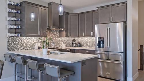 1786 Viewpoint Drive, West Kelowna, BC - Indoor Photo Showing Kitchen With Stainless Steel Kitchen With Double Sink With Upgraded Kitchen