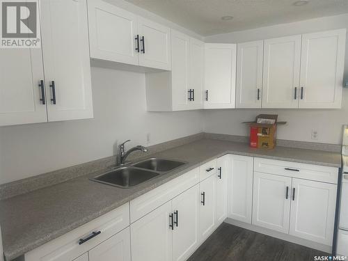 124 Macauley Street, La Ronge, SK - Indoor Photo Showing Kitchen With Double Sink