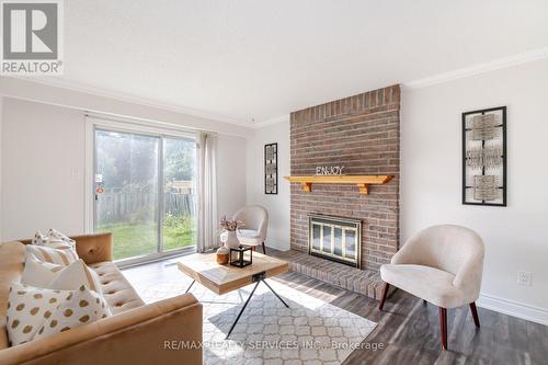 17 Macdougall Drive, Brampton, ON - Indoor Photo Showing Living Room With Fireplace