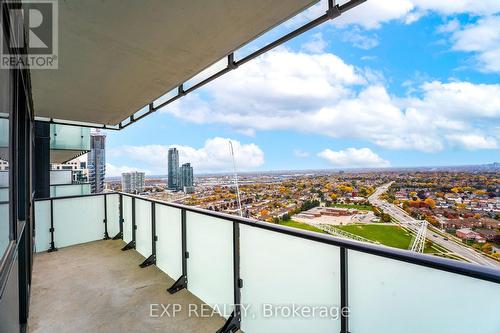 2301 - 4130 Parkside Village Drive, Mississauga, ON - Outdoor With Balcony With View With Exterior