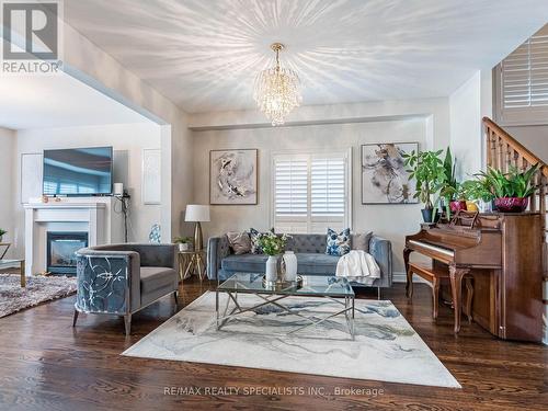 11 Stillman Drive, Brampton, ON - Indoor Photo Showing Living Room With Fireplace