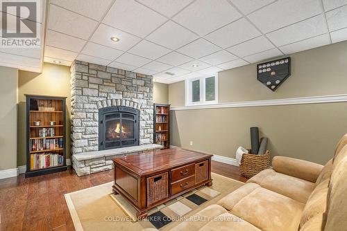 12390 Ormond Road, North Dundas, ON - Indoor Photo Showing Living Room With Fireplace