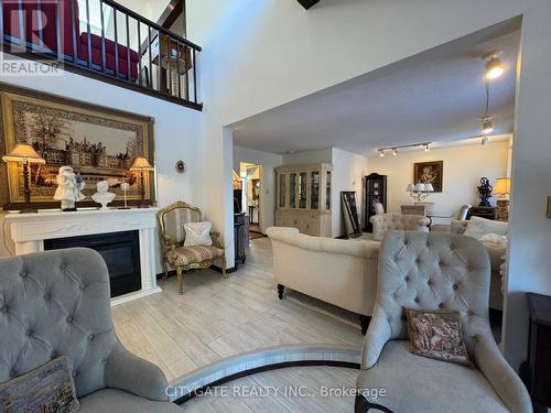 195 Ellwood Drive W, Caledon, ON - Indoor Photo Showing Living Room With Fireplace