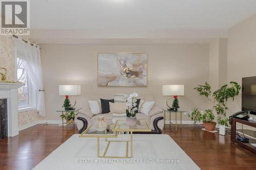 61 Oblate Crescent, Brampton, ON - Indoor Photo Showing Living Room With Fireplace