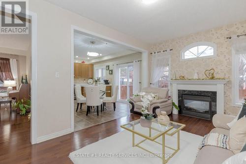 61 Oblate Crescent, Brampton, ON - Indoor Photo Showing Living Room With Fireplace