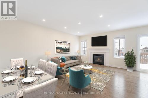 1033 Cameo Street, Pickering, ON - Indoor Photo Showing Other Room With Fireplace