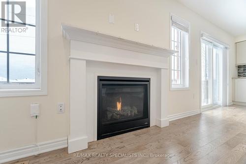 1033 Cameo Street, Pickering, ON - Indoor Photo Showing Living Room With Fireplace