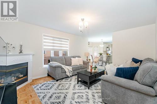 80 Octillo Boulevard, Brampton, ON - Indoor Photo Showing Living Room With Fireplace