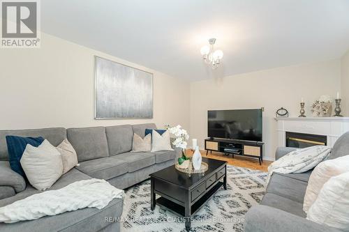 80 Octillo Boulevard, Brampton, ON - Indoor Photo Showing Living Room With Fireplace