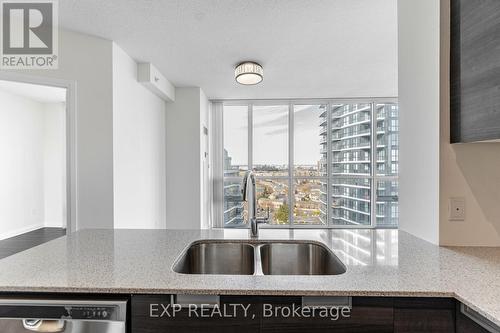 1817 - 5033 Four Springs Avenue, Mississauga, ON - Indoor Photo Showing Kitchen With Double Sink