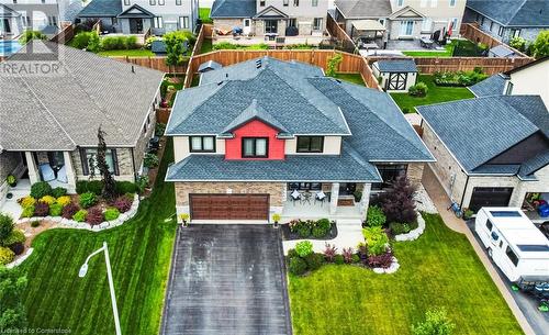 Birds eye view of property - 66 Lock Street, Innerkip, ON - Outdoor With Facade