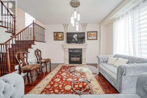 1383 Langley Circle N, Oshawa, ON - Indoor Photo Showing Living Room With Fireplace