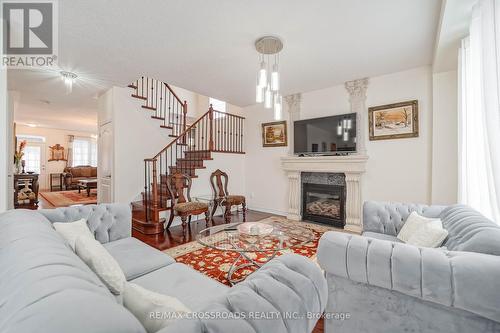 1383 Langley Circle N, Oshawa, ON - Indoor Photo Showing Living Room With Fireplace