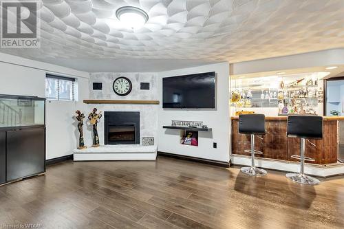 301 South Drive, Simcoe, ON - Indoor Photo Showing Living Room With Fireplace