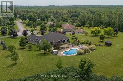 107 Country Charm Drive, Belleville, ON - Outdoor With In Ground Pool With View