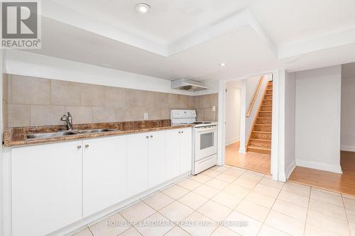 107 Combe Avenue, Toronto, ON - Indoor Photo Showing Kitchen With Double Sink