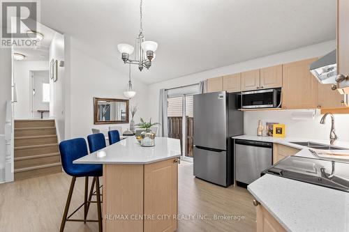 Quartz Counters & Island - 223 Crimson Crescent, London, ON - Indoor Photo Showing Kitchen With Double Sink