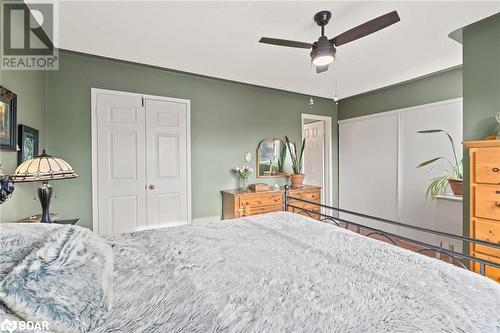 Bedroom featuring ceiling fan - 17 Emslie Street, Halton, ON - Indoor Photo Showing Bedroom