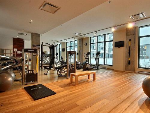 Exercise room - 418-111 Ch. De La Pointe-Nord, Montréal (Verdun/Île-Des-Soeurs), QC - Indoor Photo Showing Gym Room