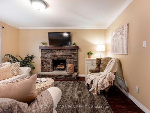 51 Meadow Dr, Orangeville, ON - Indoor Photo Showing Living Room With Fireplace