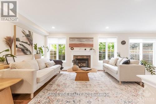 109 Shirley'S Brook Drive, Ottawa, ON - Indoor Photo Showing Living Room With Fireplace