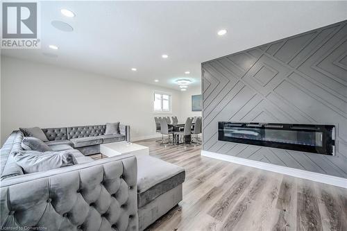 201 Erinbrook Drive, Kitchener, ON - Indoor Photo Showing Living Room With Fireplace