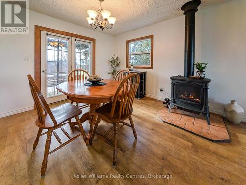 101 Salem Road, South Bruce Peninsula, ON - Indoor Photo Showing Dining Room With Fireplace