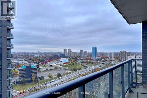 2504 - 2 Sonic Way, Toronto, ON - Outdoor With Balcony With View