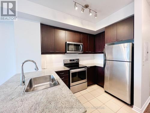 503 - 385 Prince Of Wales Drive, Mississauga, ON - Indoor Photo Showing Kitchen With Double Sink With Upgraded Kitchen