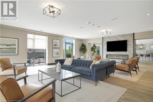 50 Grand Ave S Unit# 2007, Cambridge, ON - Indoor Photo Showing Living Room With Fireplace