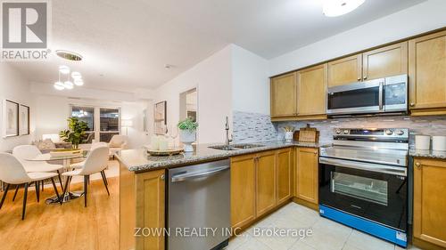 221 - 60 Mendelssohn Street, Toronto, ON - Indoor Photo Showing Kitchen With Double Sink