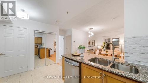 221 - 60 Mendelssohn Street, Toronto, ON - Indoor Photo Showing Kitchen With Double Sink