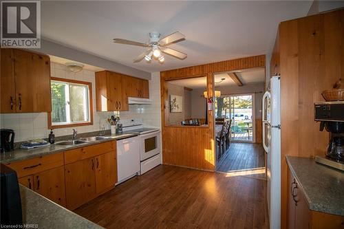 152 Promised Land Road, Nipissing, ON - Indoor Photo Showing Kitchen With Double Sink