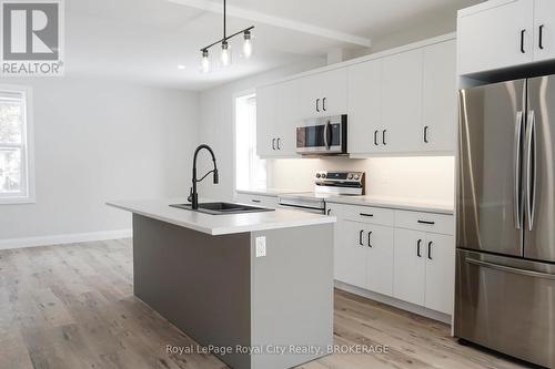 330 William Street, Wellington North (Mount Forest), ON - Indoor Photo Showing Kitchen With Stainless Steel Kitchen With Upgraded Kitchen