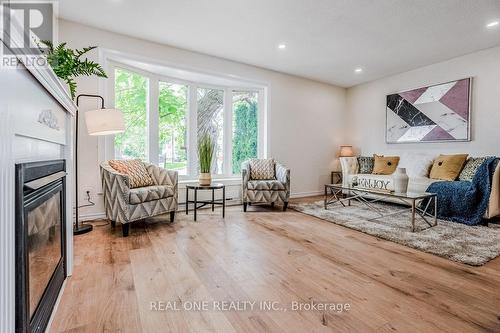 2 Highview Trail, Brampton, ON - Indoor Photo Showing Living Room With Fireplace